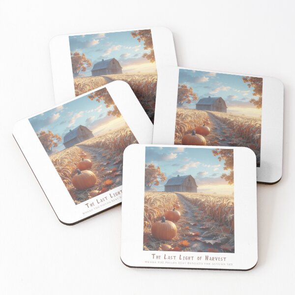 Item preview, The Last Light of Harvest - Vintage Retro Rural Autumn Poster designed and sold by pod24.