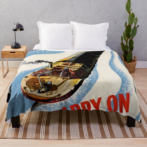 Item preview, WWII British Propaganda Poster | Canal Workers Morale Boost | Carry On Series Art | Vintage 1940s Wall Decor & Home Office Print designed and sold by artofuniverse.