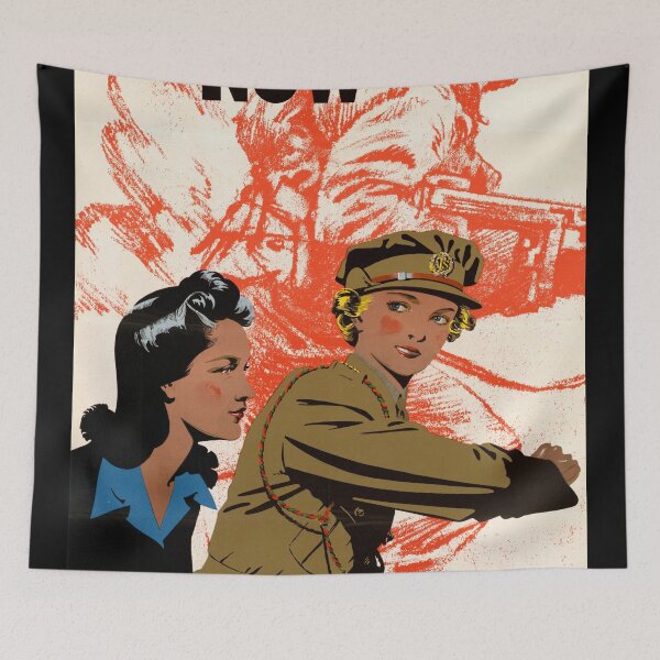 Item preview, Vintage WWII British Recruitment Poster | Auxiliary Territorial Service Art | Join the ATS Now | Frank Newbould Design designed and sold by artofuniverse.