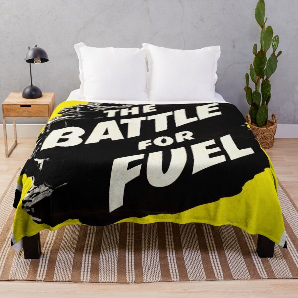 Item preview, Vintage WWII British Propaganda Poster | Bold Typography Fuel Conservation Art | Yellow & Black Design for Home Decor designed and sold by artofuniverse.
