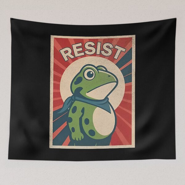 Item preview, Resist Portland Frog - Frog Resist, Rage Against The Machine, Portland Frog Anti ICE, Anti Trump, Political designed and sold by cloudline-scb.