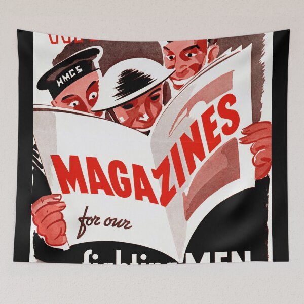 Item preview, Vintage WWII Propaganda Poster | Donate Magazines for Soldiers | Canadian Military Art | Boost Morale & Support Troops designed and sold by artofuniverse.