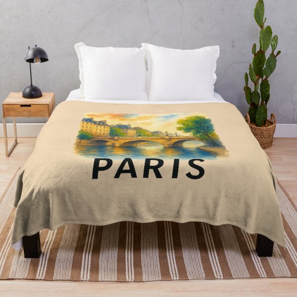 Item preview, Paris Seine Bridge Watercolor Travel designed and sold by Bratak.