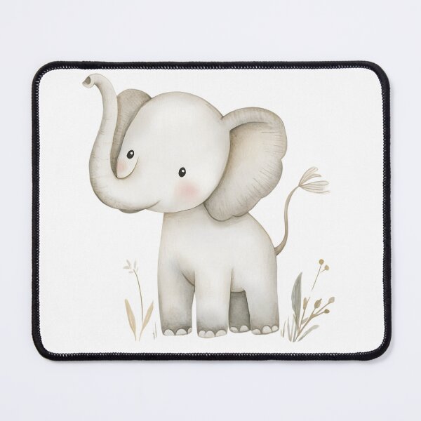 Item preview, Cute baby elephant, cute watercolor animal design, animal motif, elephant designed and sold by BBD2023.