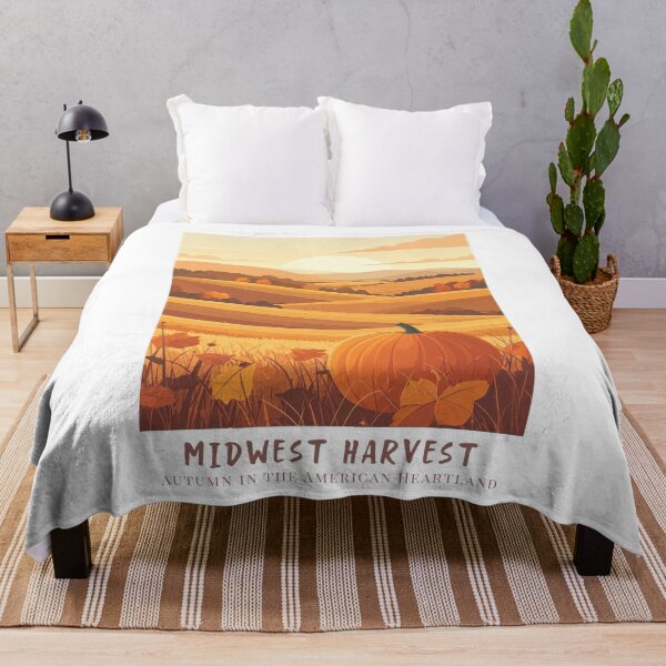 Artikelvorschau, Midwest Harvest - Autumn in the American Heartland Vintage Retro Poster entworfen und verkauft von pod24.