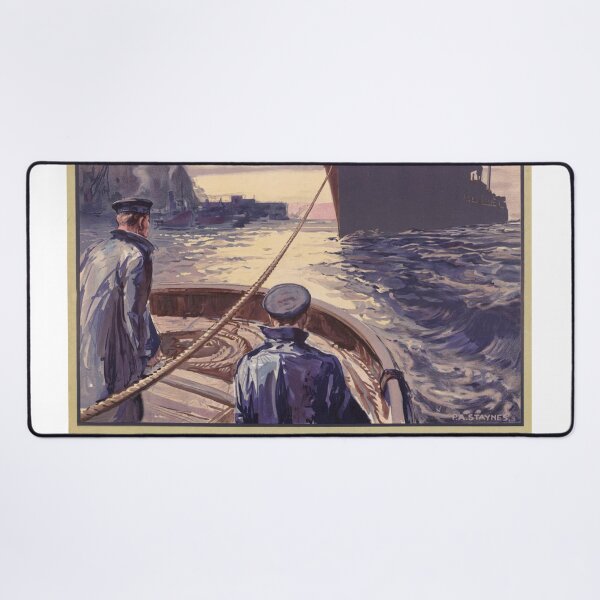 Item preview, WWII Propaganda Poster | Your Tow Ropes Their Home Tie | Vintage British Naval Art | Historical Wall Decor & Home Office Print designed and sold by artofuniverse.