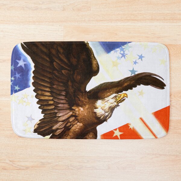 Item preview, WWII Propaganda Poster | Bald Eagle Illustration | Victory Bonds Art Print | American Patriotism & Financial Support designed and sold by artofuniverse.