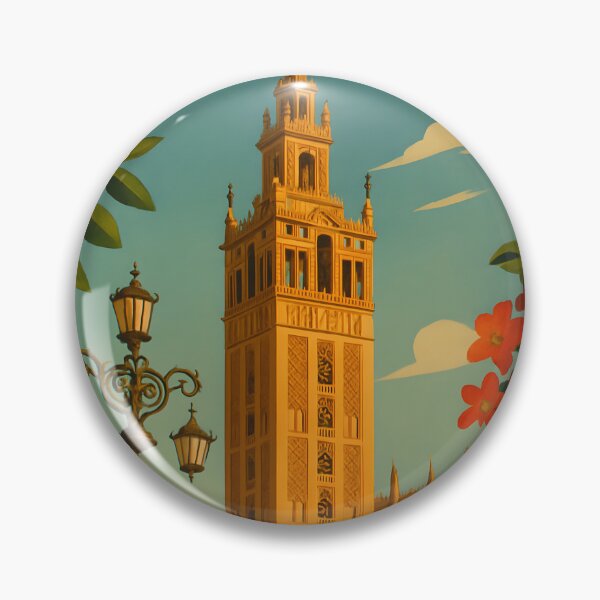 Item preview, Giralda Tower – Vintage Art Deco Seville, Spain designed and sold by Cosmopolis.