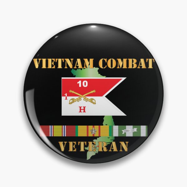 Item preview, Army - Hotel Troop - 1st Squadron, 10th Cavalry Guidon w White Boundries - Vietnam Combat Veteran w VN SVC X 300 designed and sold by Military Insignia Products.