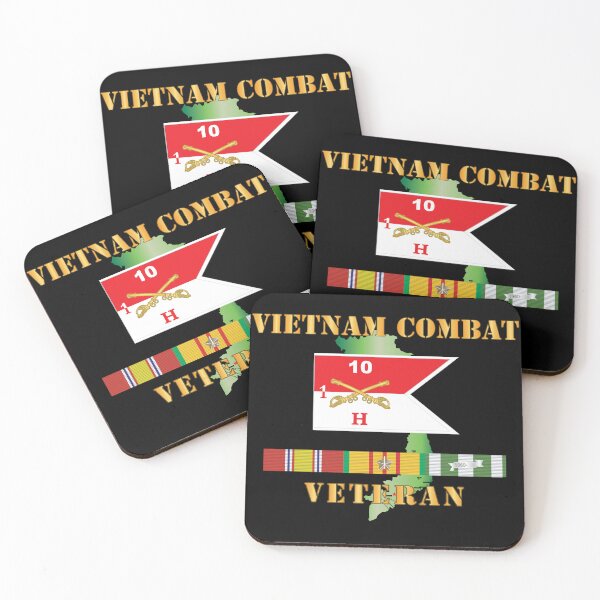 Item preview, Army - Hotel Troop - 1st Squadron, 10th Cavalry Guidon w White Boundries - Vietnam Combat Veteran w VN SVC X 300 designed and sold by Military Insignia Products.