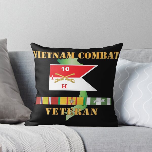 Item preview, Army - Hotel Troop - 1st Squadron, 10th Cavalry Guidon w White Boundries - Vietnam Combat Veteran w VN SVC X 300 designed and sold by Military Insignia Products.