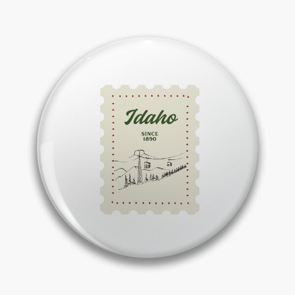 Item preview, Idaho State Ski Slopes Postage Stamp designed and sold by gracesbookmarks.