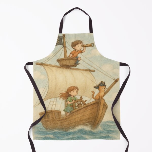 Item preview, Captain Cat and the Young Crew – Dreamy Pirate Voyage by GGSTCraft designed and sold by ggstcraft.