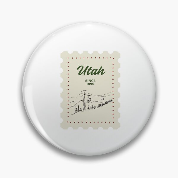 Artikelvorschau, Utah State Skipisten Briefmarke entworfen und verkauft von gracesbookmarks.