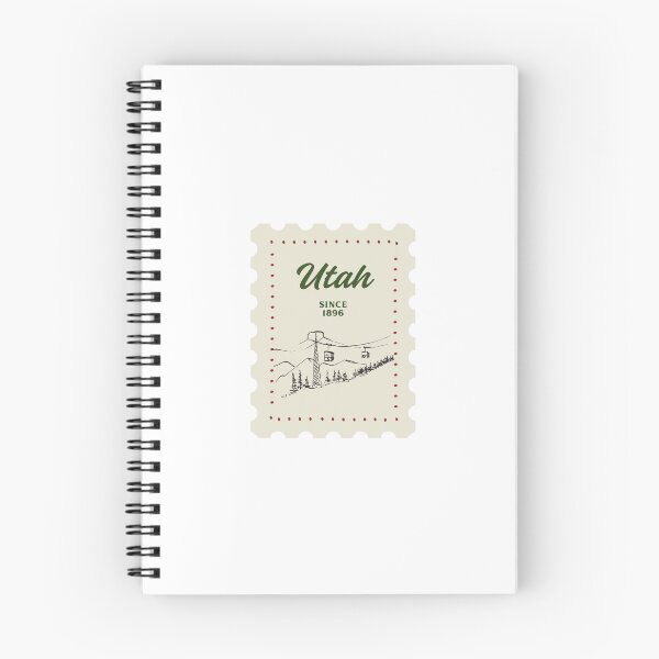 Item preview, Utah State Ski Slopes Postage Stamp designed and sold by gracesbookmarks.