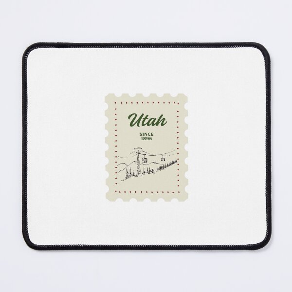 Item preview, Utah State Ski Slopes Postage Stamp designed and sold by gracesbookmarks.