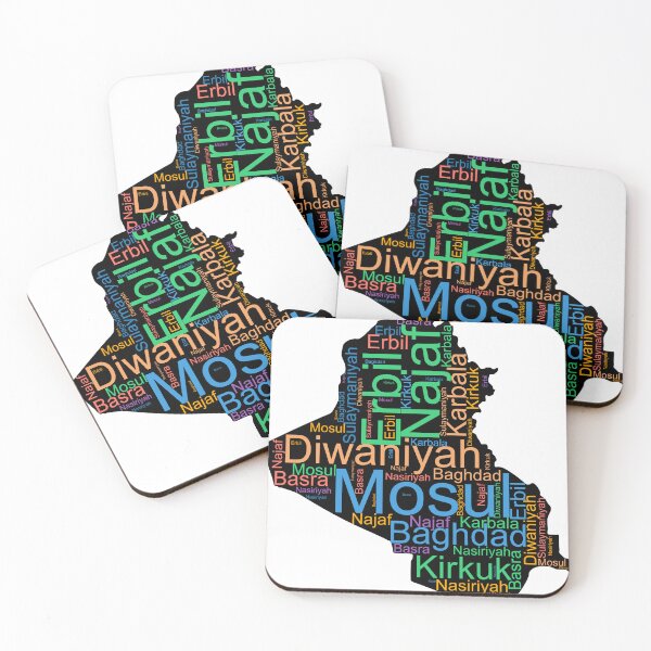 Item preview, Iraq City Names Word Art designed and sold by TheIconSmith.
