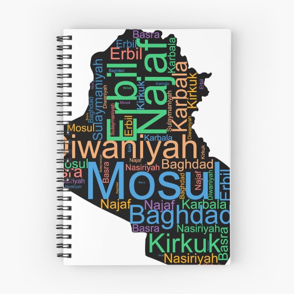 Item preview, Iraq City Names Word Art designed and sold by TheIconSmith.
