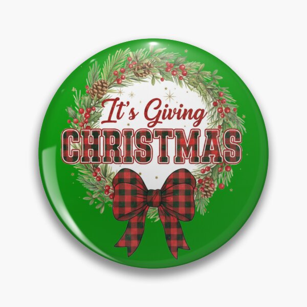 Artikelvorschau, Festlicher Weihnachtskranz „It’s Giving Christmas“ entworfen und verkauft von PanGieroj.