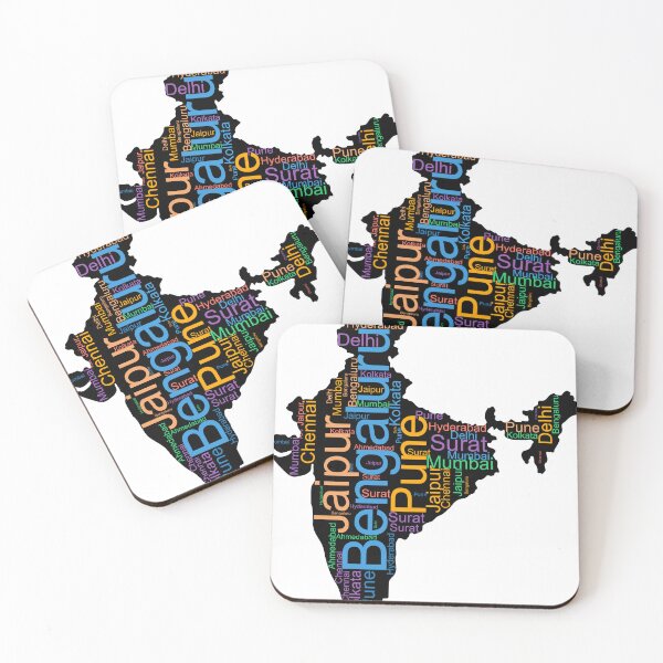 Item preview, India City Names Word Art designed and sold by TheIconSmith.