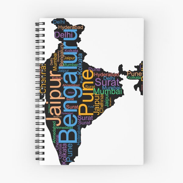 Item preview, India City Names Word Art designed and sold by TheIconSmith.