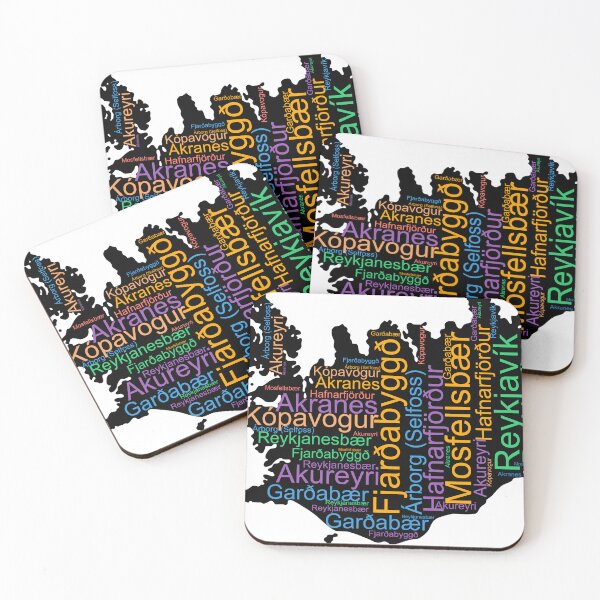 Item preview, Iceland City Names Word Art designed and sold by TheIconSmith.