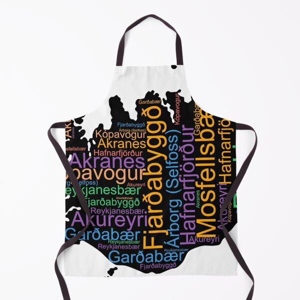 Item preview, Iceland City Names Word Art designed and sold by TheIconSmith.