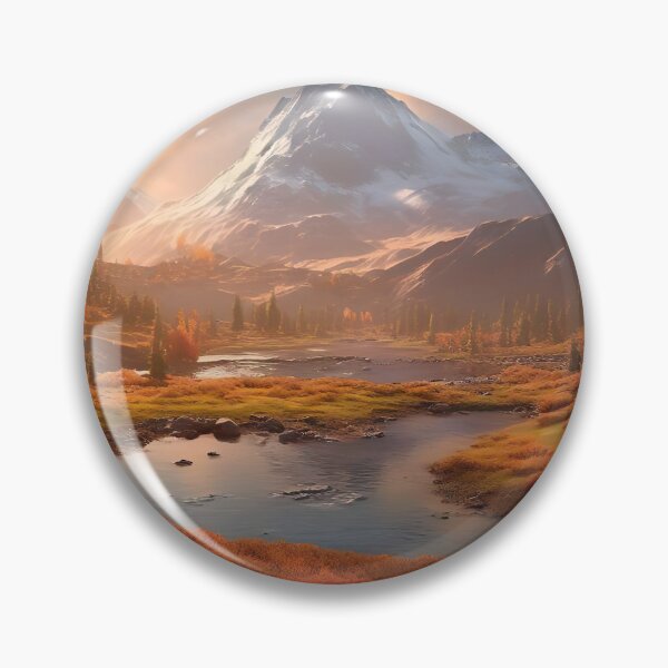 Item preview, Rustic Autumn Mountains Landscape Painting, Forest Wall Art Print, Autumn Trees, Autumn Photography, Nordic Wall Decor, Digital Download designed and sold by SavageVision.
