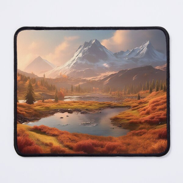 Item preview, Rustic Autumn Mountains Landscape Painting, Forest Wall Art Print, Autumn Trees, Autumn Photography, Nordic Wall Decor, Digital Download designed and sold by SavageVision.
