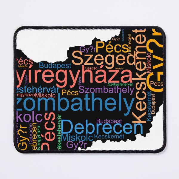 Item preview, Hungary City Names Word Art designed and sold by TheIconSmith.