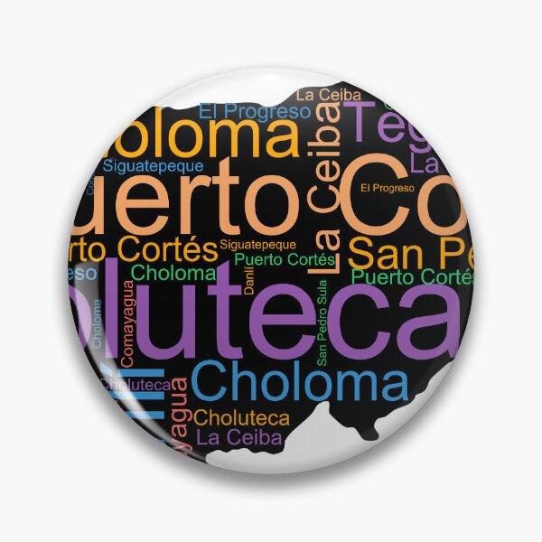 Item preview, Honduras City Names Word Art designed and sold by TheIconSmith.