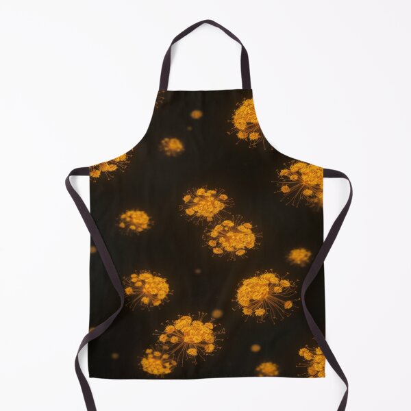 Item preview, Neo-Botanic Matrix “Solar Spore” | Golden Bioluminescent Organic Tech Pattern designed and sold by CMdigit.