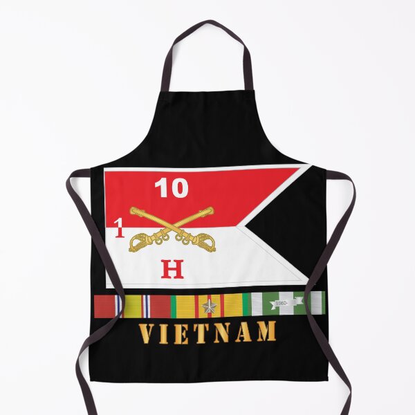 Item preview, Army - Hotel Troop - 1st Squadron, 10th Cavalry Guidon w White Boundries - Vietnam w VN SVC X 300 designed and sold by Military Insignia Products.