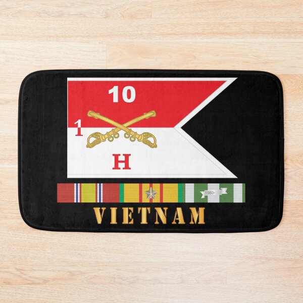 Item preview, Army - Hotel Troop - 1st Squadron, 10th Cavalry Guidon w White Boundries - Vietnam w VN SVC X 300 designed and sold by Military Insignia Products.