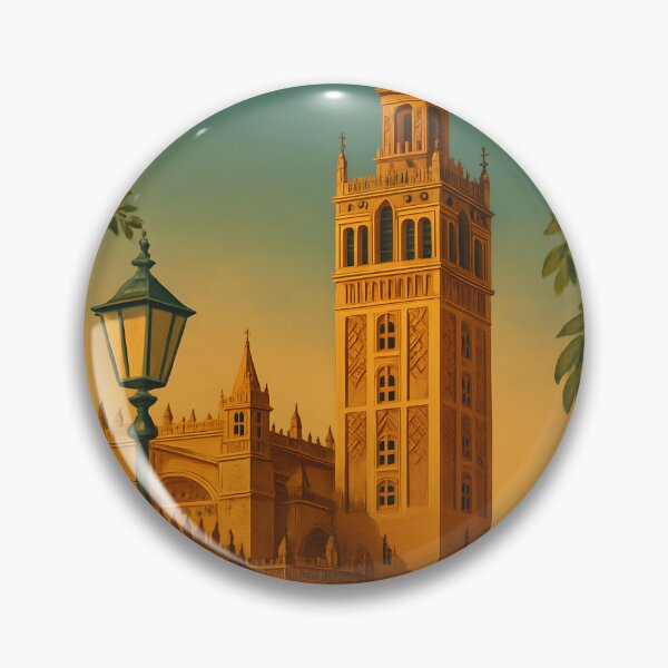 Item preview, Giralda Tower – Vintage Seville, Spain Art Deco Poster designed and sold by Cosmopolis.