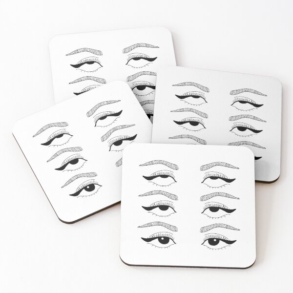 Item preview, Eye Rolling Club — Minimal Black & White Illustration designed and sold by didijuca.
