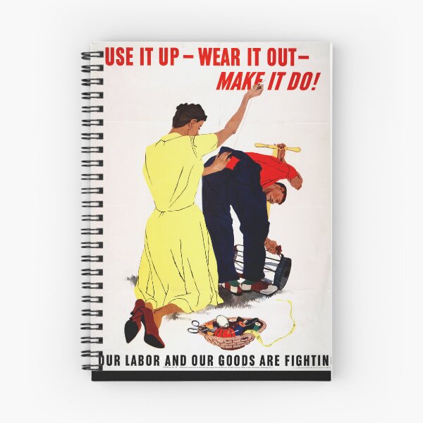 Item preview, Vintage WWII Propaganda Poster | Conserve Resources & Support the War Effort | Home Front Self-Sufficiency Art Print designed and sold by artofuniverse.