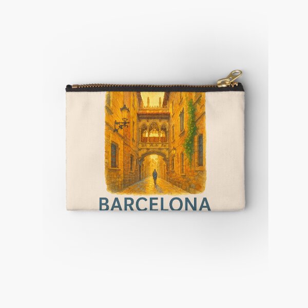 Item preview, Barcelona Gothic Quarter Watercolor designed and sold by Bratak.