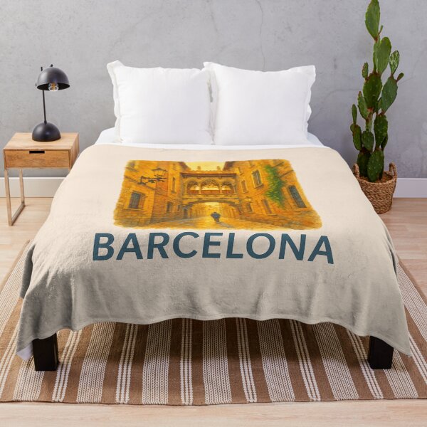 Item preview, Barcelona Gothic Quarter Watercolor designed and sold by Bratak.