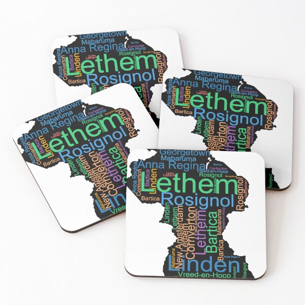 Item preview, Guyana City Names Word Art designed and sold by TheIconSmith.