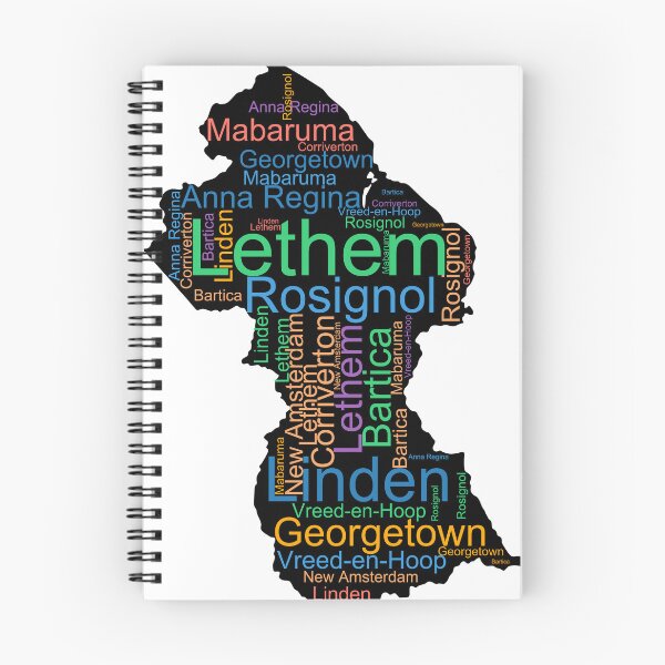 Item preview, Guyana City Names Word Art designed and sold by TheIconSmith.