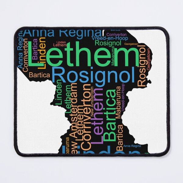 Item preview, Guyana City Names Word Art designed and sold by TheIconSmith.