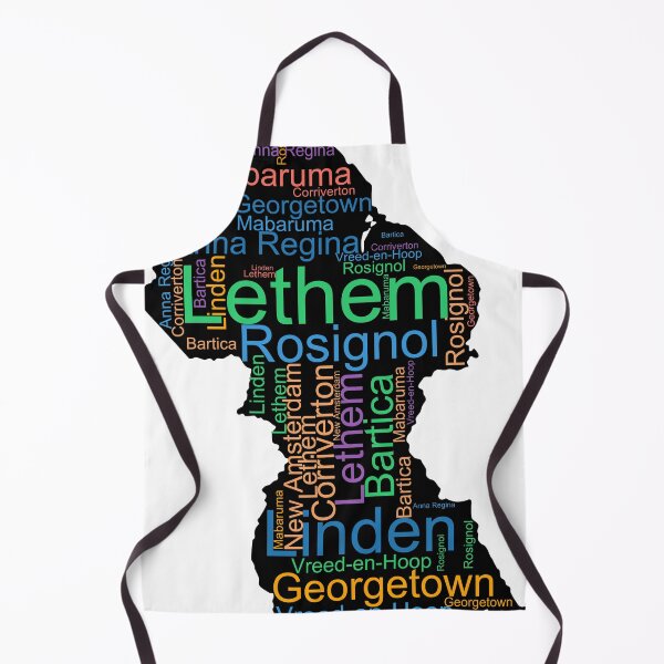 Item preview, Guyana City Names Word Art designed and sold by TheIconSmith.