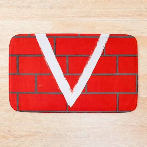 Item preview, Vintage Czechoslovakia Freedom Poster | Red Brick Wall Art | Victory Symbol & Morse Code | Velvet Revolution 1989 designed and sold by artofuniverse.