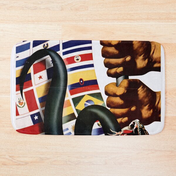 Item preview, Vintage Propaganda Poster | Unite Against Aggression Art | Mid-Century Pan-Americanism | WWII Era Symbolism & Unity designed and sold by artofuniverse.