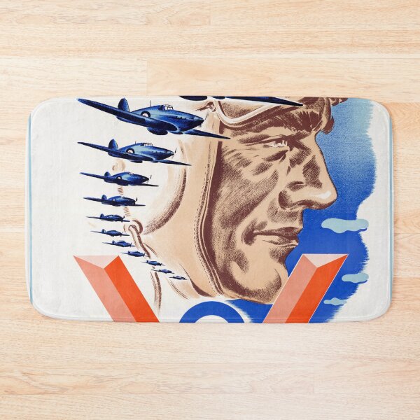 Item preview, World War II Propaganda Poster | To Victory With Our Help | Vintage Air Force Art | Pilot & Fighter Planes | Patriotic Decor designed and sold by artofuniverse.