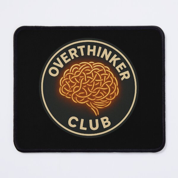 Item preview, Overthinker Club | Glowing Brain Design | Mental Health Aesthetic | Deep Thinker Art | Introvert Gift | Mindful Minimalist | Anxiety Awareness Design designed and sold by OnPointOutfits.