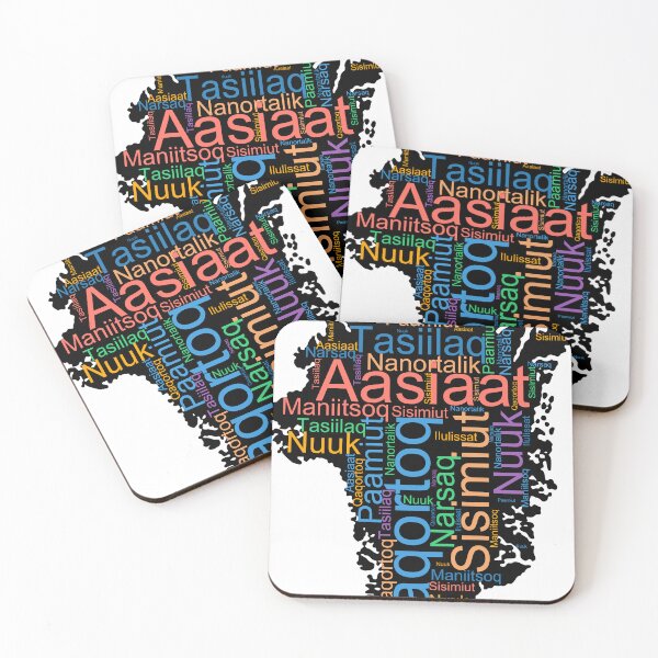 Item preview, Greenland City Names Word Art designed and sold by TheIconSmith.