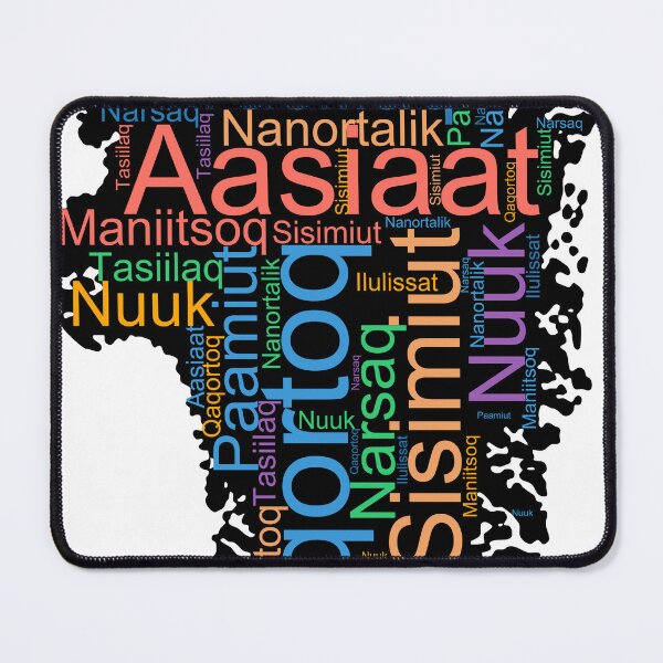 Item preview, Greenland City Names Word Art designed and sold by TheIconSmith.