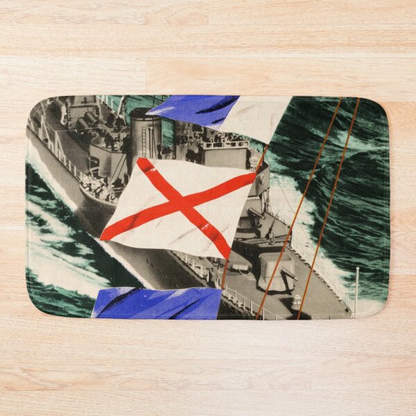 Item preview, WWII Propaganda Poster | Save Resources & Support the War Effort | British Naval Ship with Signal Flags | Vintage Art Print designed and sold by artofuniverse.